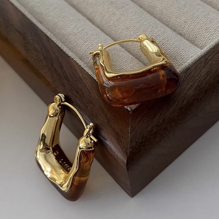 Wholesale Copper Retro U-Shaped Earrings European American Style Boutique Jewelry Accessory