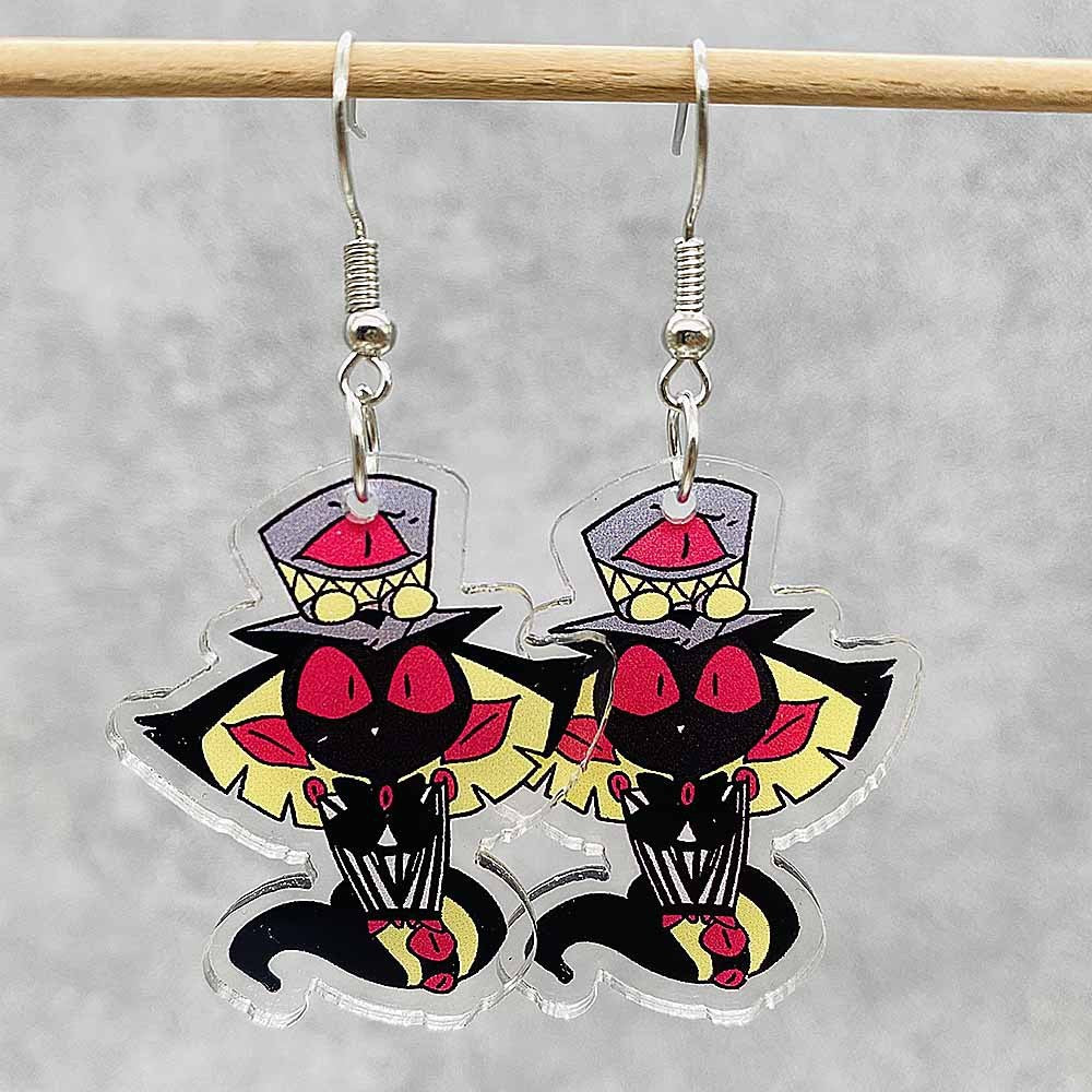 Wholesale Cartoon Alastor Acrylic Printed Earrings