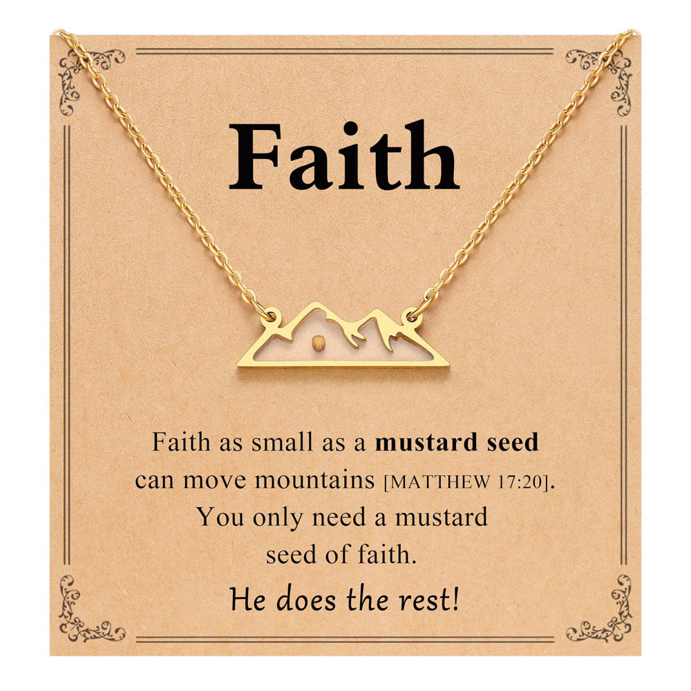 Wholesale Mustard Seed Pendant Necklace