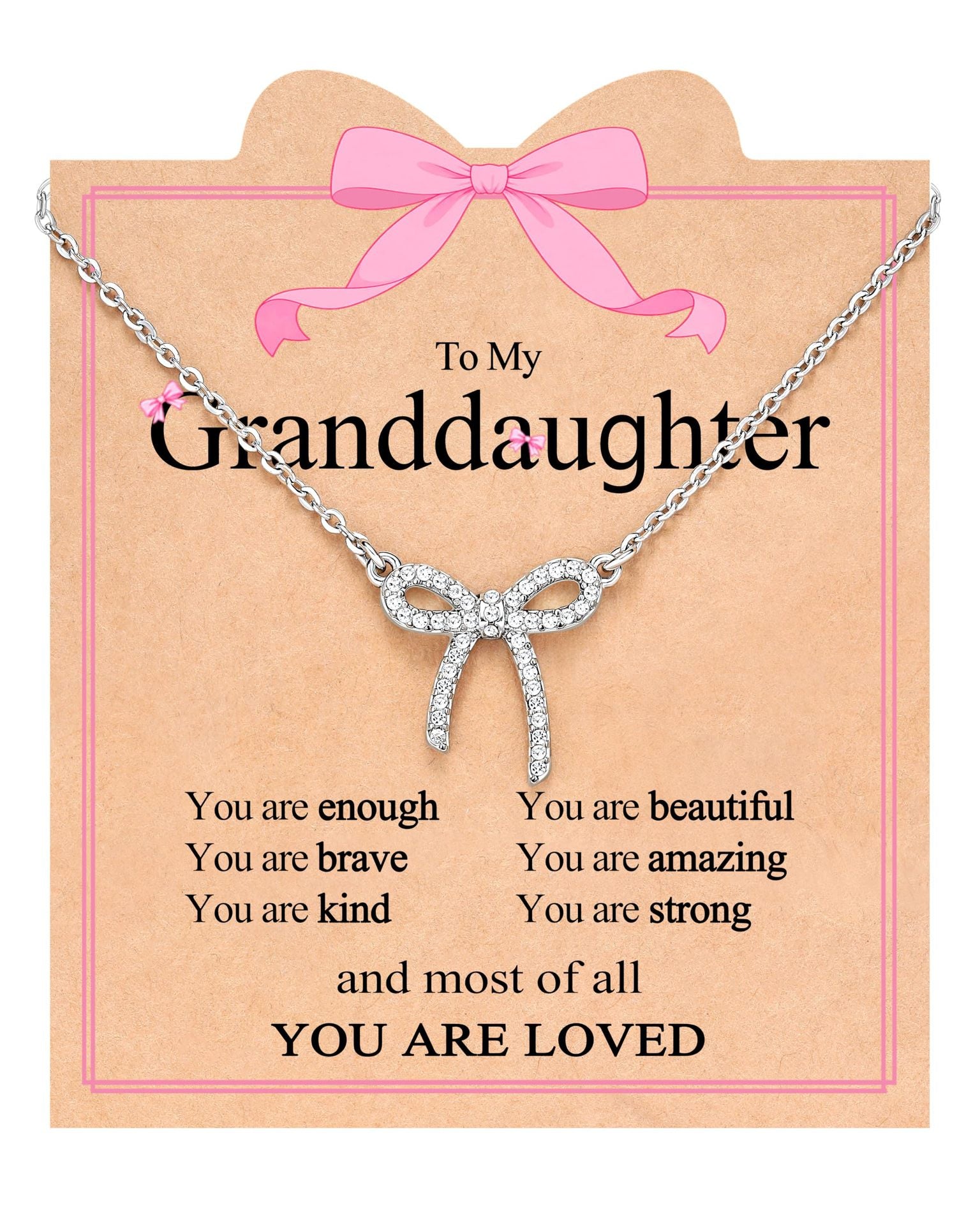 Wholesale Bow necklace with diamond bow pendant,  women' s necklace