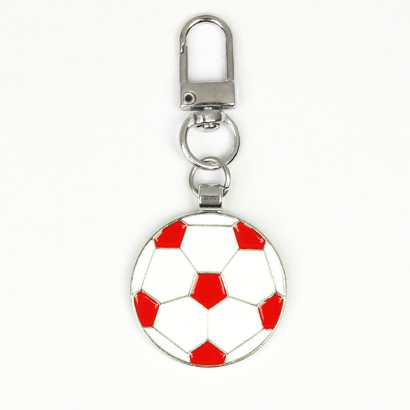 Wholesale Sports Metal Small Football Keychains ACC-KC-HongAo011