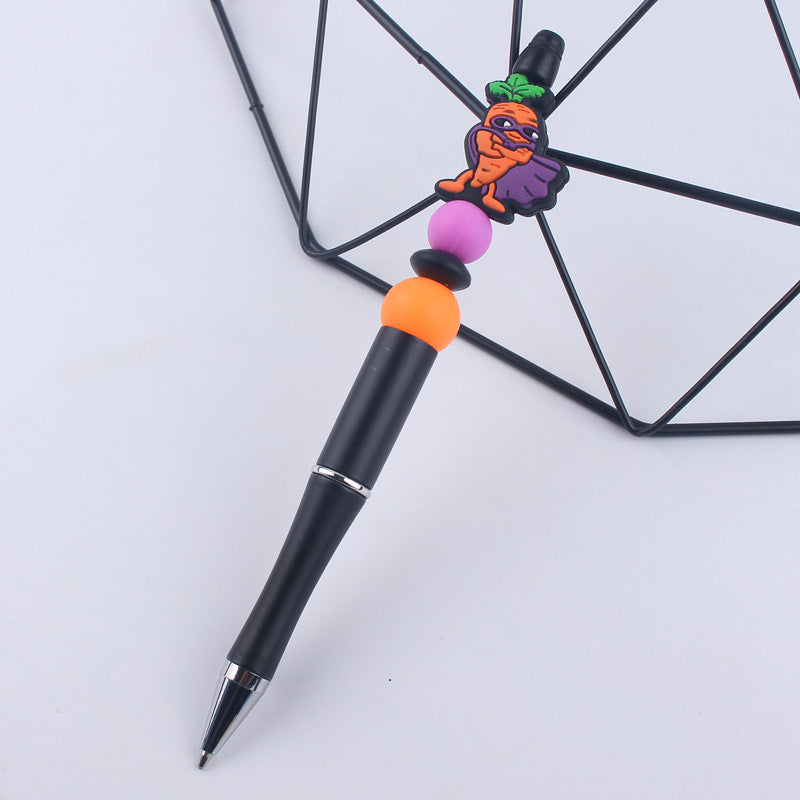 Wholesale Cartoon fruit series  handmade beaded ballpoint pen