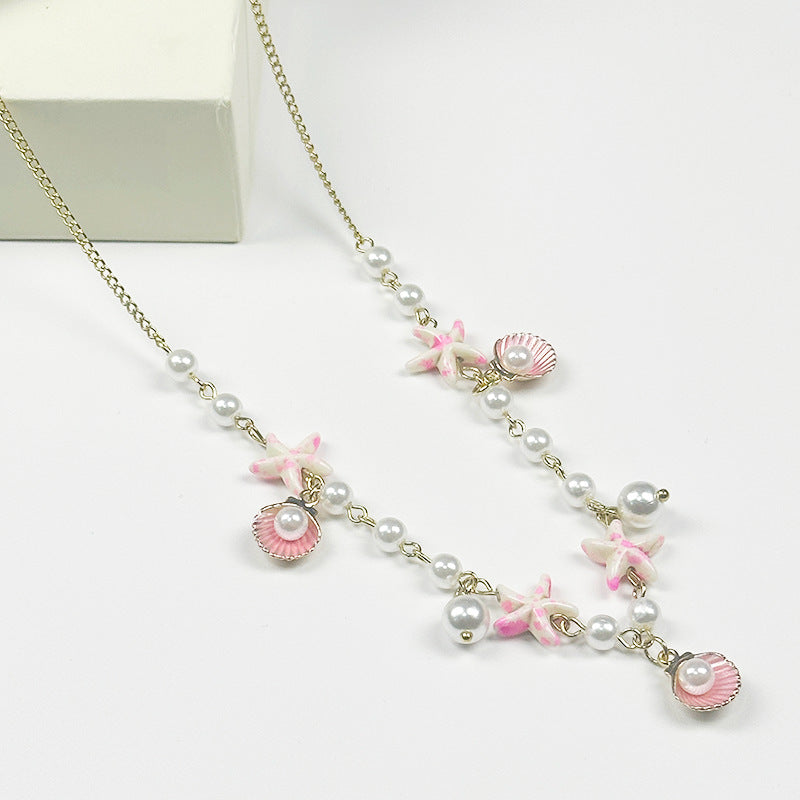 Wholesale Candy Colored Shell Bead Necklace