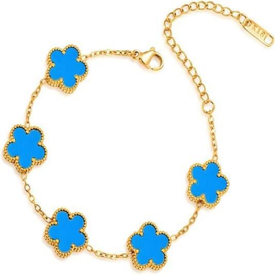 Wholesale Electroplated Stainless Steel Lucky Clover Bracelet - Modern Minimalist Fashion Accessory for Gift or Boutique Resale