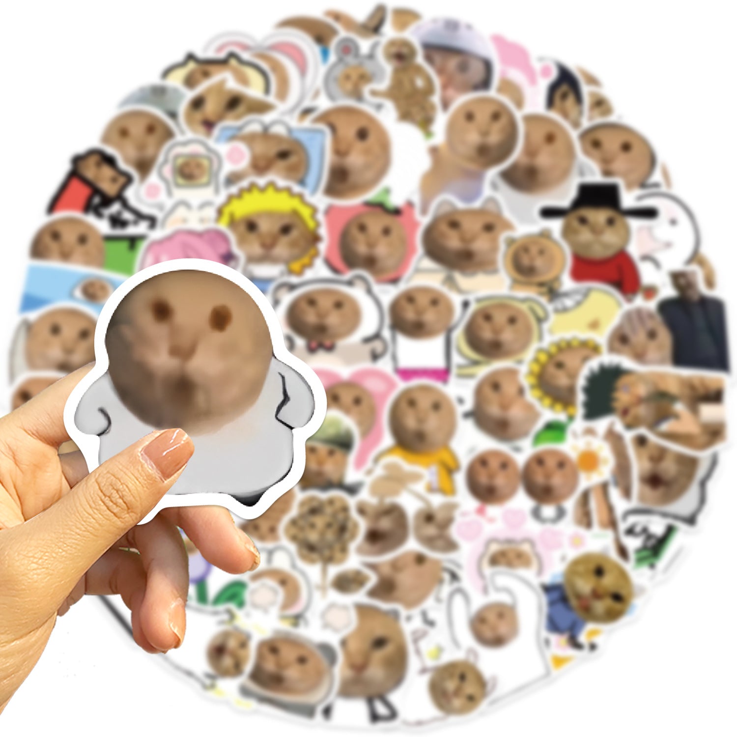 Wholesale 70pcs Abstract Cartoon Cute Stickers DIY Decorative Skateboard Phone Case PVC Waterproof Sticker