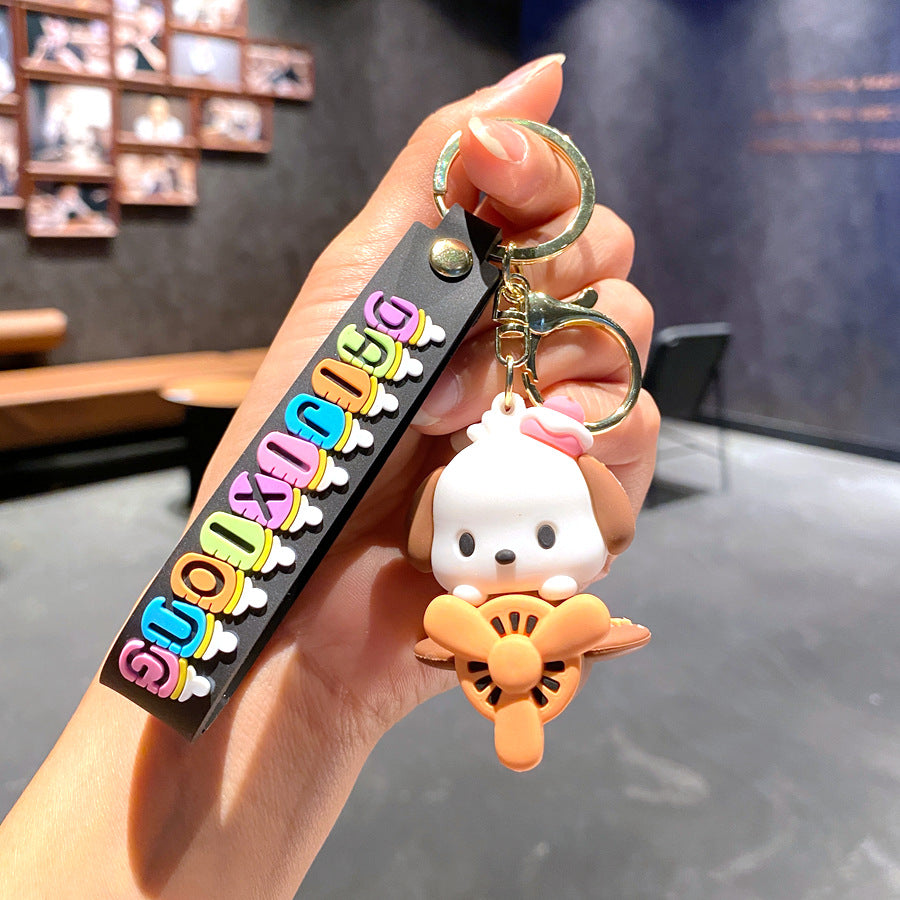 Wholesale Cartoon PVC Soft Glue Cute Keychain ACCVIP-KC-GongZ025