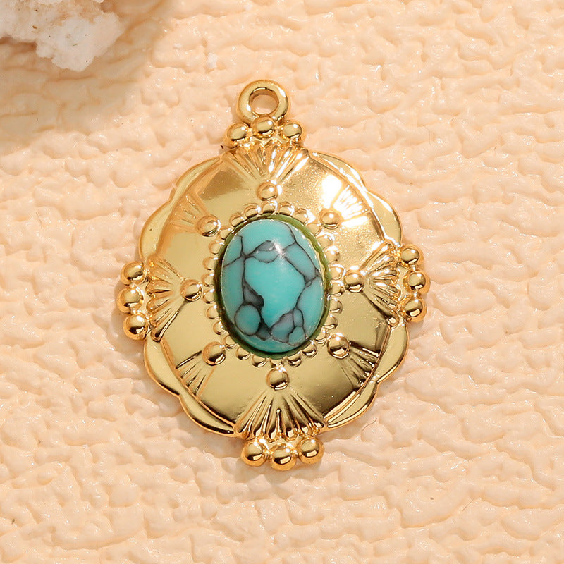 Wholesale Bohemian Natural Stone Necklace Pendant