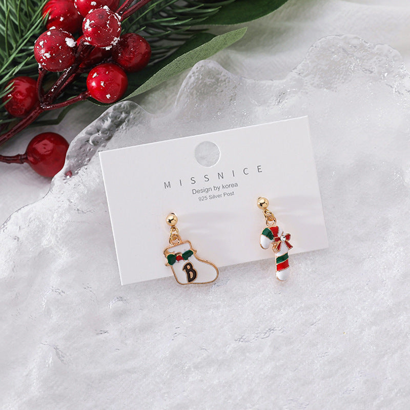 Wholesale S925 Silver Needle Christmas Earrings ACC-ES-QingLian001