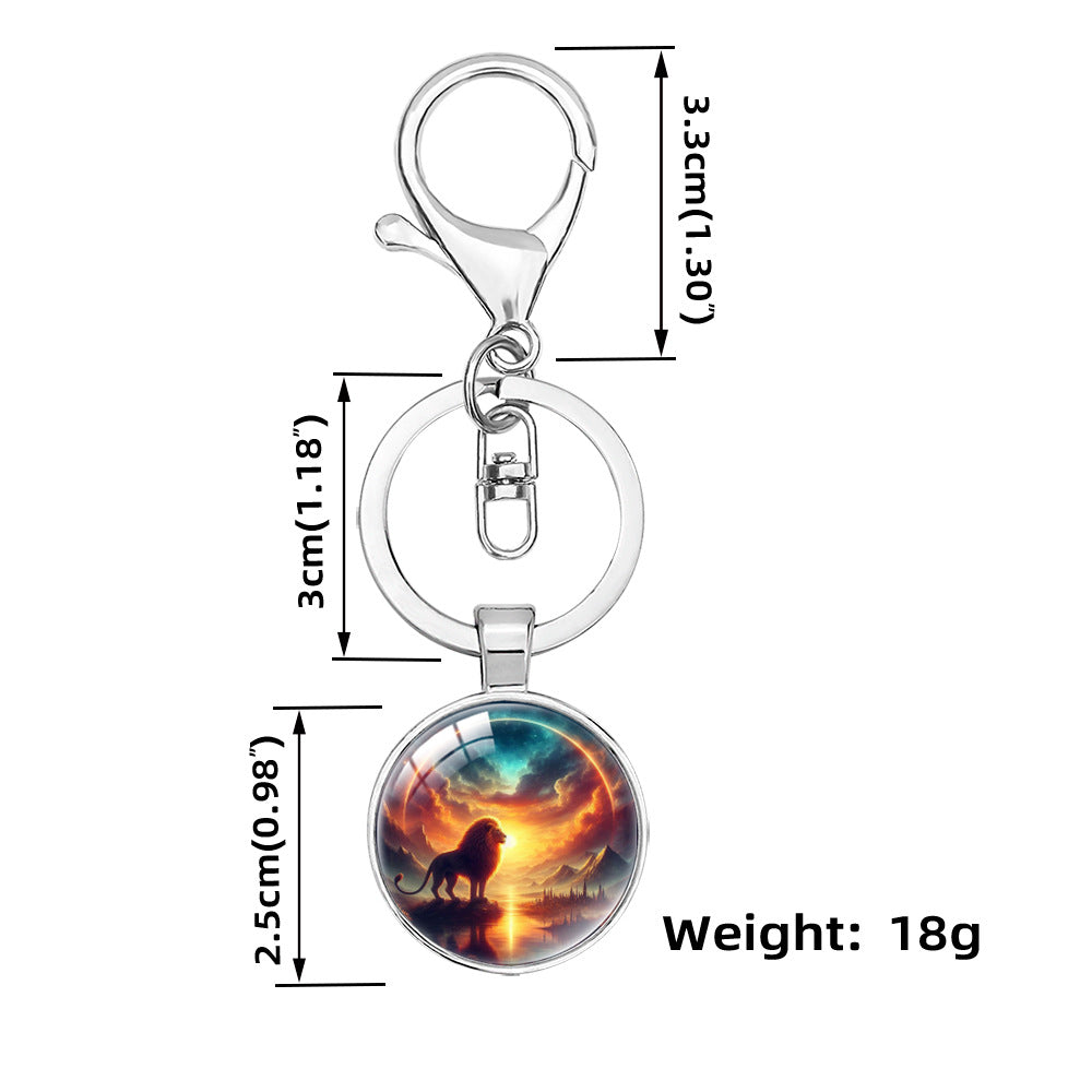 Wholesale Cartoon lion decoration keychain