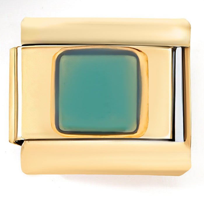 Wholesale Italian Charm Bracelet 9mm DIY Splicing Creative Pattern Stainless Steel Composable Bracelet