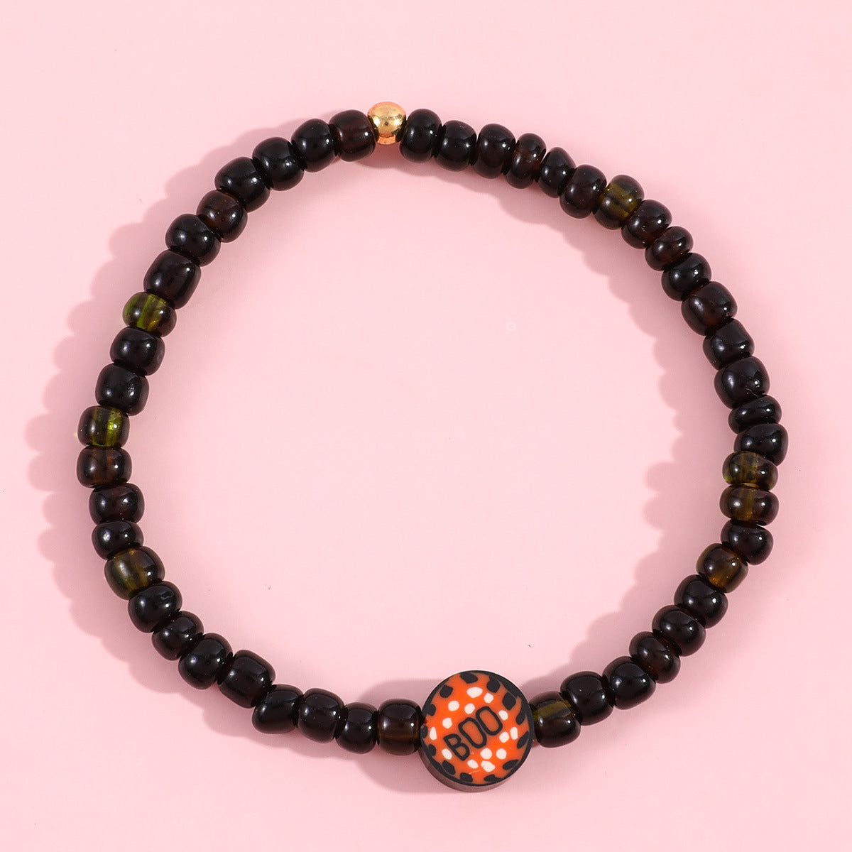 Wholesale  rice beads letter color string monster pendant  bracelet