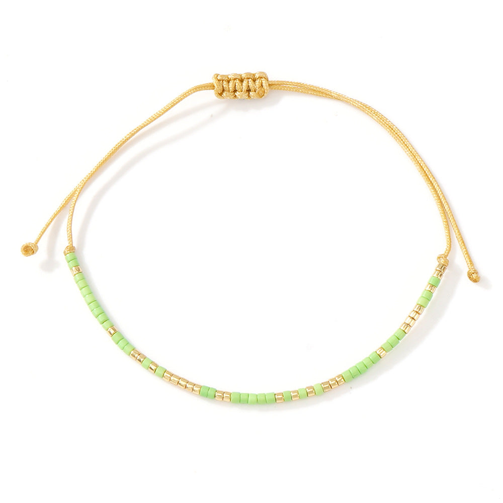 Bracelet fin Bohemian Morse Code en gros