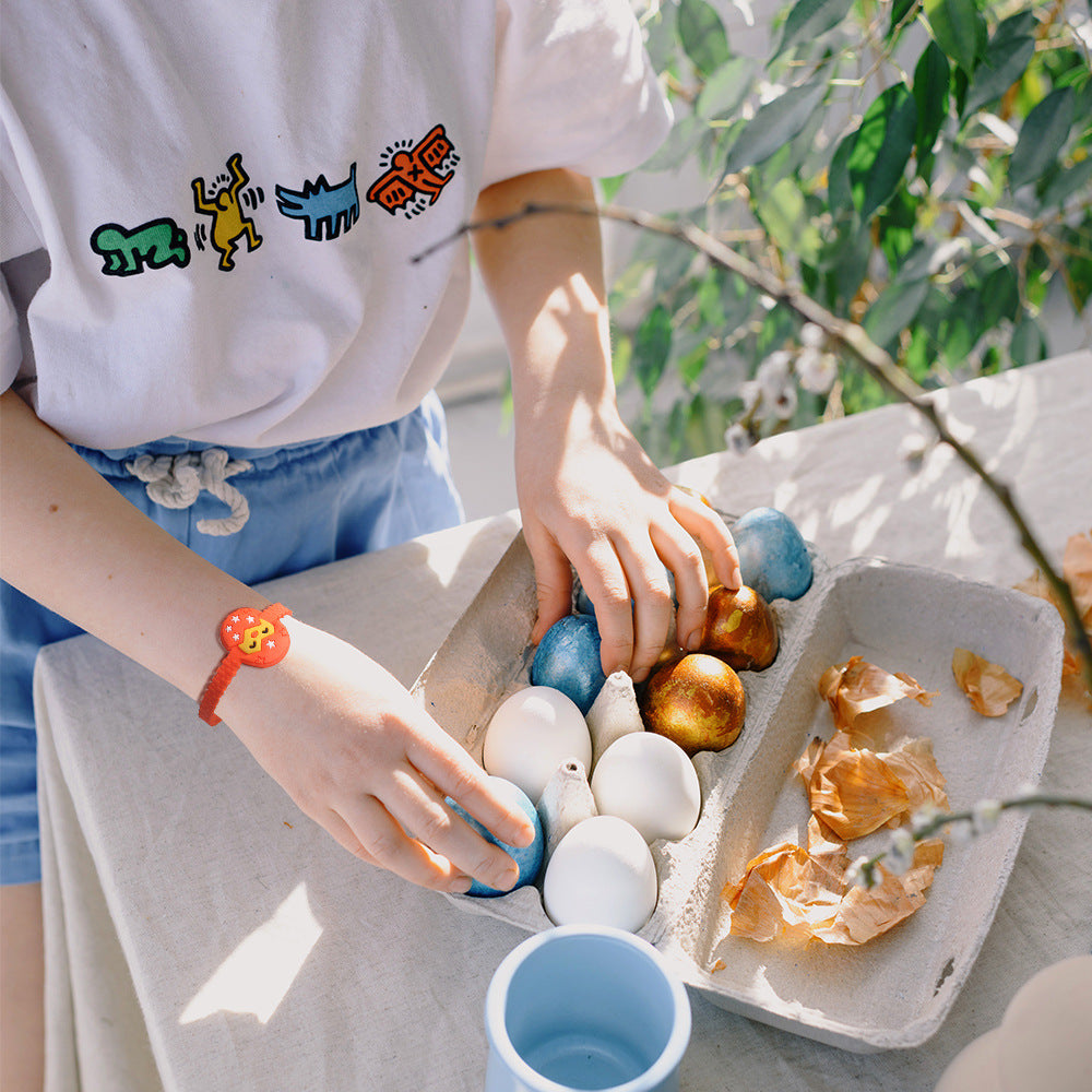 Wholesale Easter Egg Spring Eco-friendly PVC Bracelet