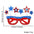 Wholesale  Independence Day Five-pointed Star Glasses Decoration