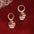 Wholesale Independence Day USA Flag Ice Cream Star Apple Flag Earrings Set
