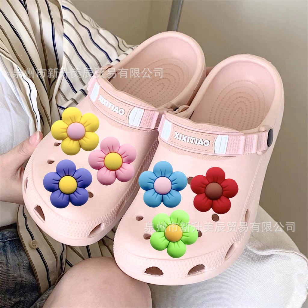 Wholesale Random 100pcs flowers Shoes Charms