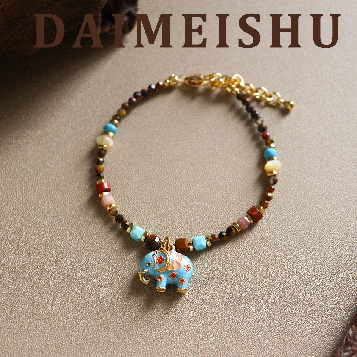 Wholesale Vintage Turquoise Pearl Elephant Choker Necklace