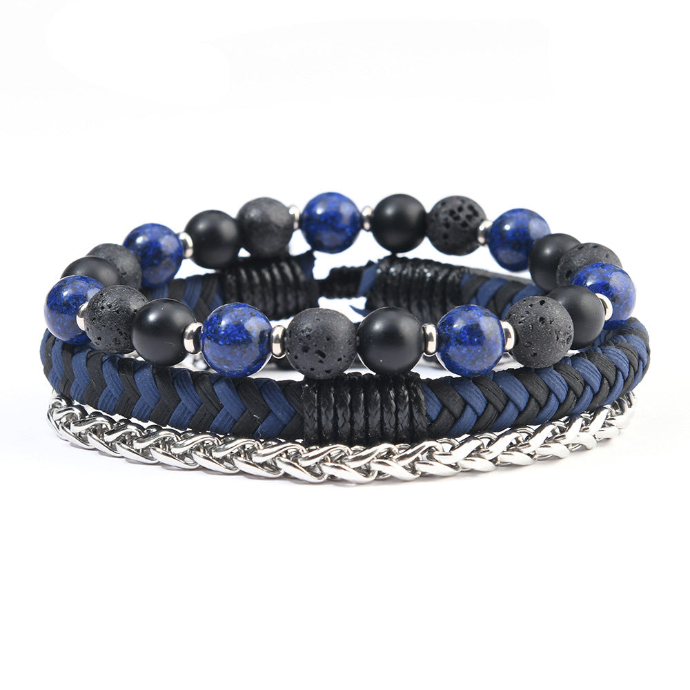 Wholesale 3PCS Glass bead bracelet set