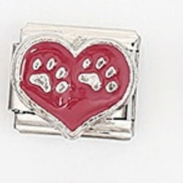 Wholesale 5pcs Italian Charm Bracelet 9mm DIY Splicing Heart Series Stainless Steel Composable Bracelet