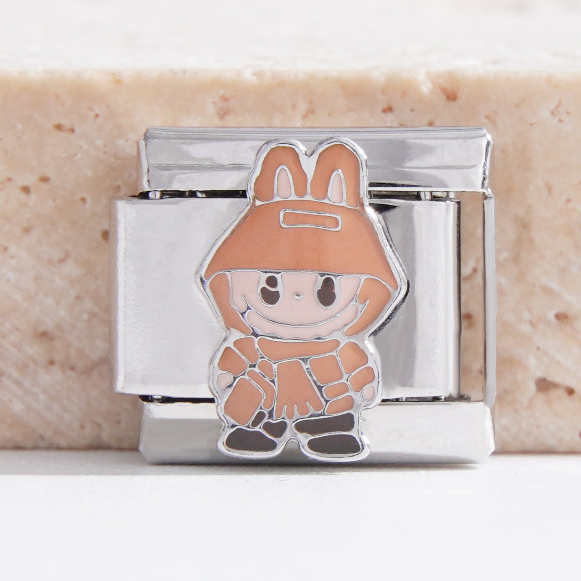 Wholesale Italian Charm Bracelet 9mm DIY Splicing Cute Cartoon Stainless Steel Composable Bracelet