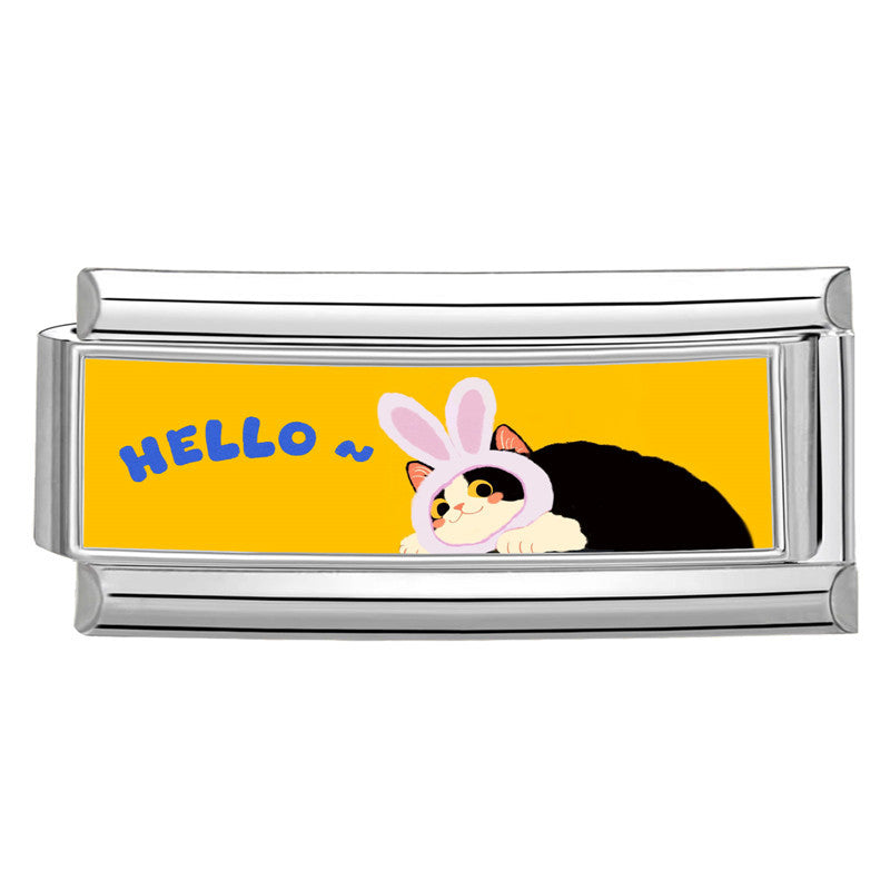 Wholesale  Italian Charm Bracelet 9mm DIY Splicing Cute Creative Stainless Steel Composable Bracelet