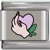 Wholesale Italian Charm Bracelet 9mm DIY Splicing Romantic Heart Shape Shiny Letterhead Stainless Steel Composable Bracelet