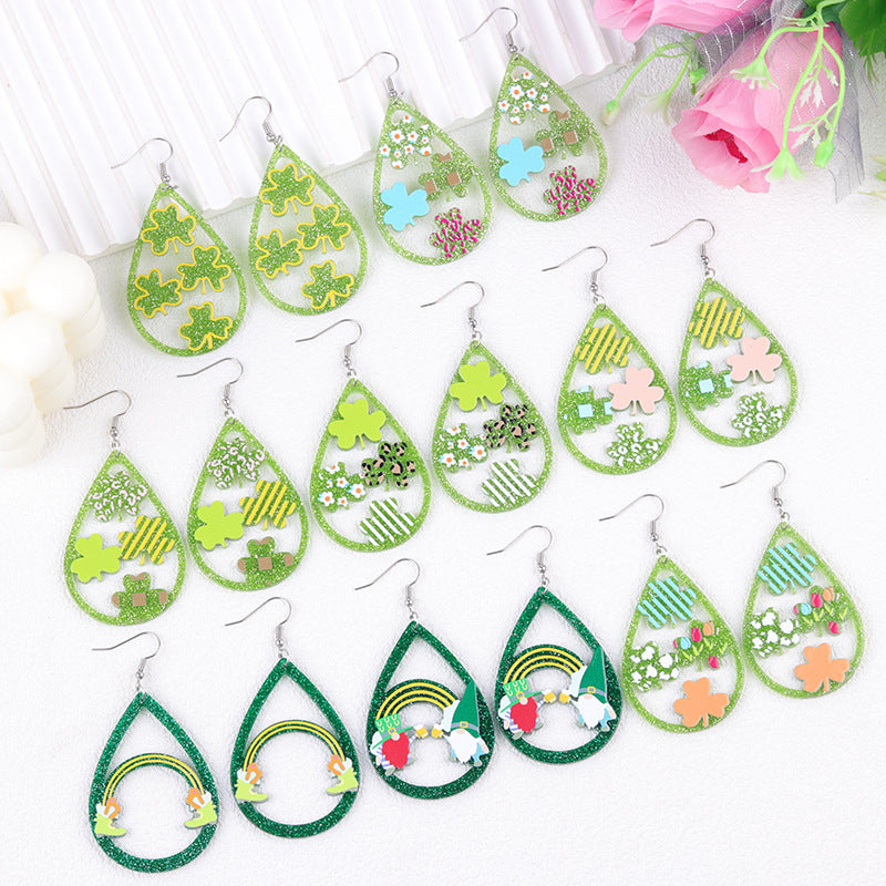 Wholesale St. Patrick's Day  Acrylic Earrings