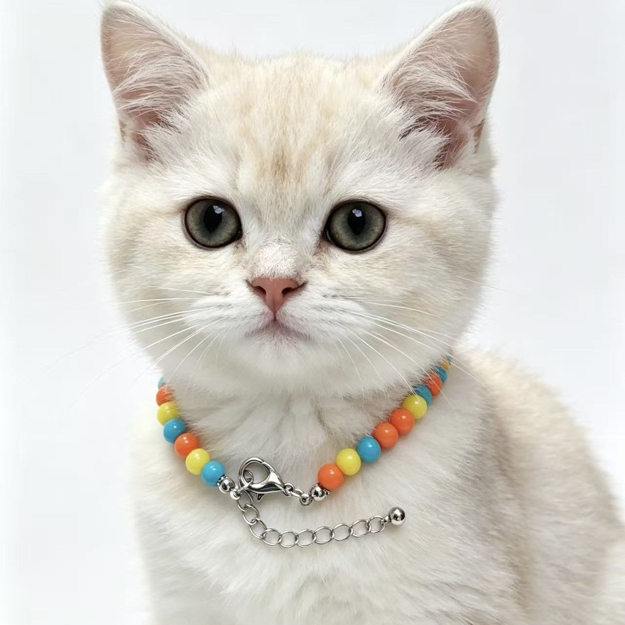 Wholesale Colorful Handmade Acrylic Beaded Bracelet Pet Collar Trendy Jewelry Gift