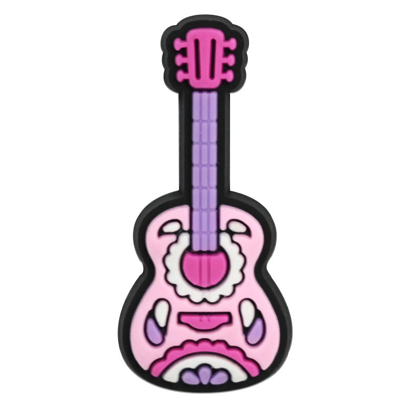 Wholesale Chic Pink Cowgirl Shoe Charms PVC Soft Rubber DIY Garden Shoe Decor