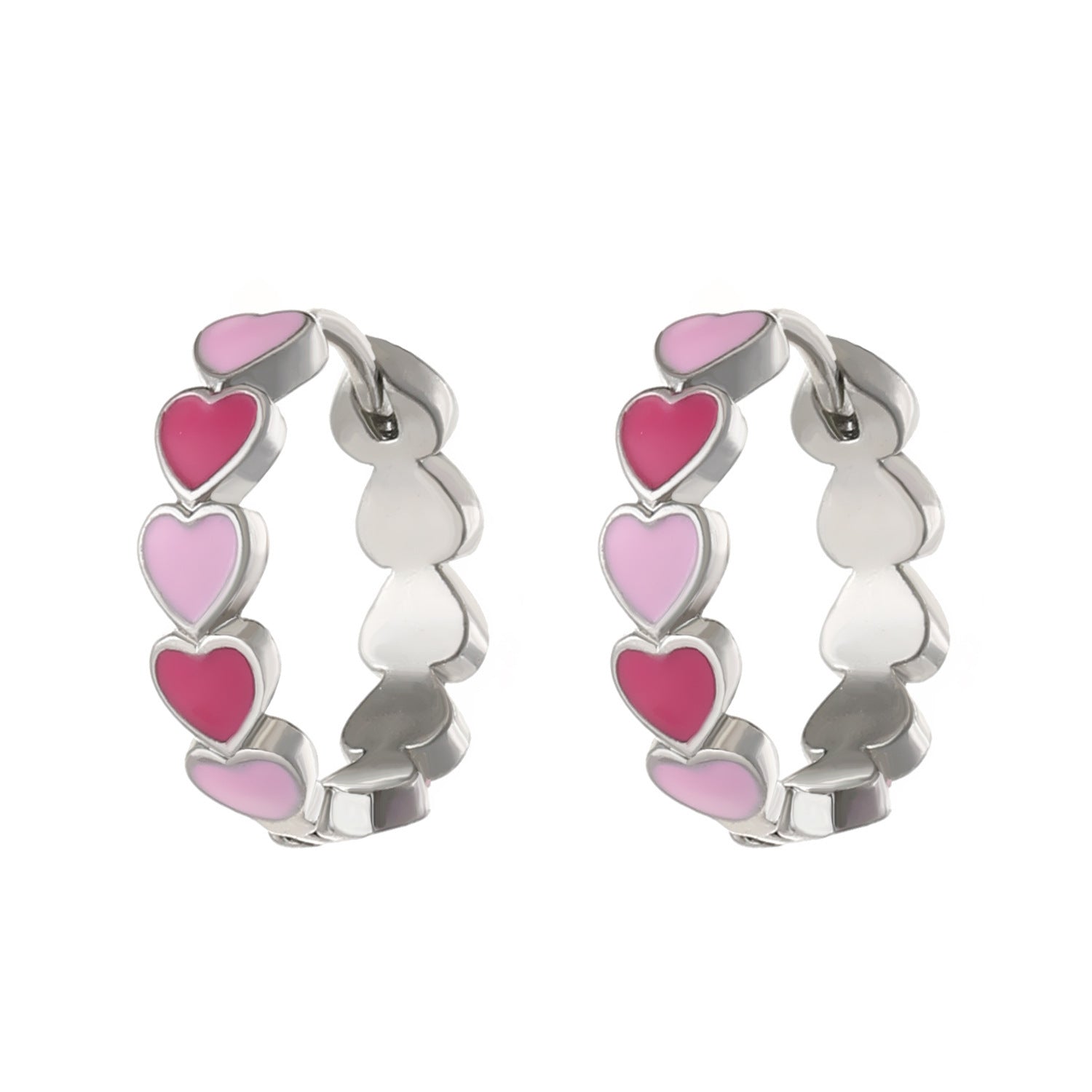 Wholesale  color drop oil C- shaped earrings