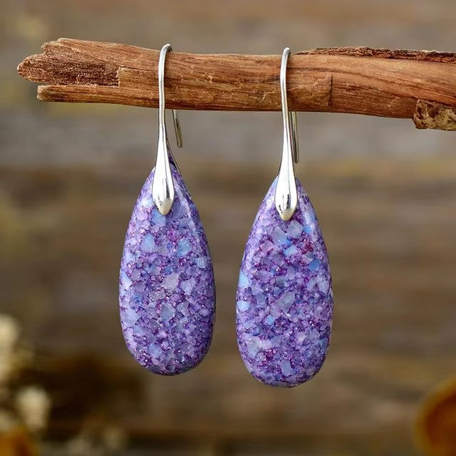 Wholesale  Natural Drop Emperor Stone Earrings