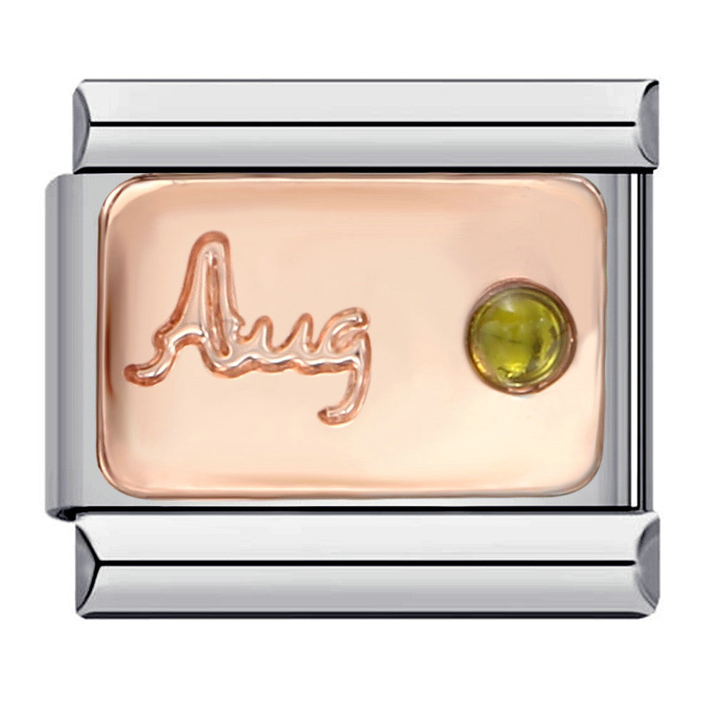 Wholesale Italian Charm Bracelet 9mm DIY Splicing Removable Colorful 12 Birthstones Stainless Steel Composable Bracelet