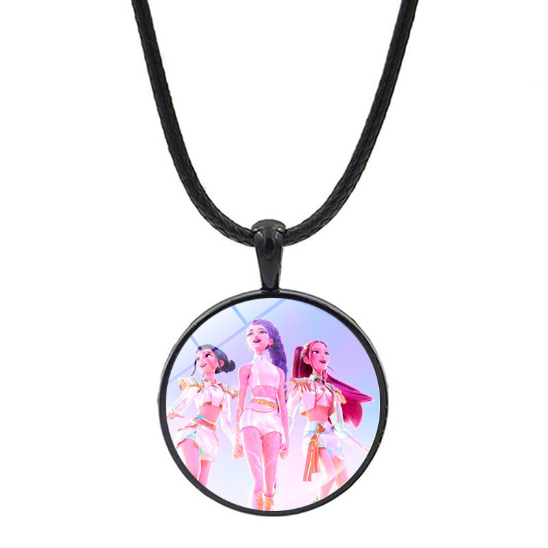 Wholesale K-POP Anime Necklace Sweater Chain
