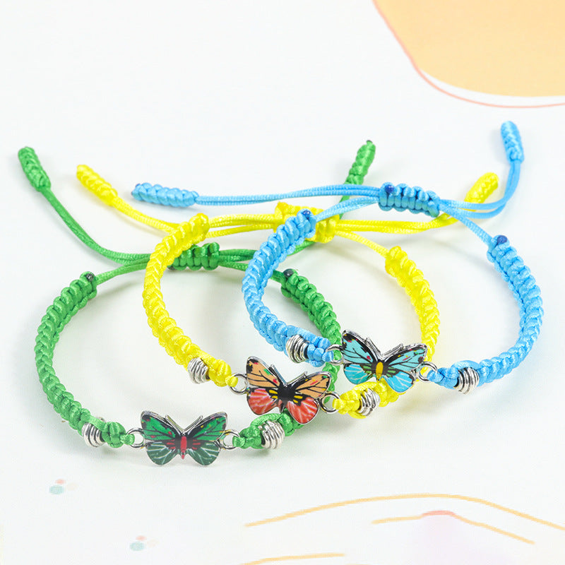 Wholesale  butterfly woven  Valentine's Day bracelet