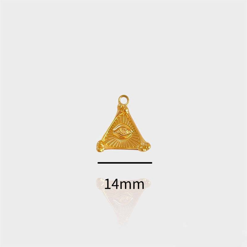 Wholesale Stainless steel heart star moon and eye pendant necklace