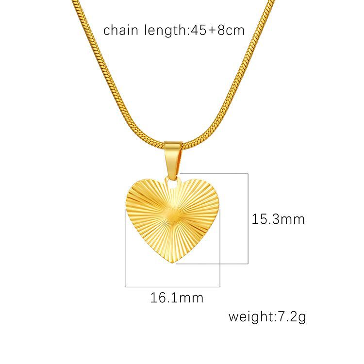Wholesale Stainless steel heart pendant necklace