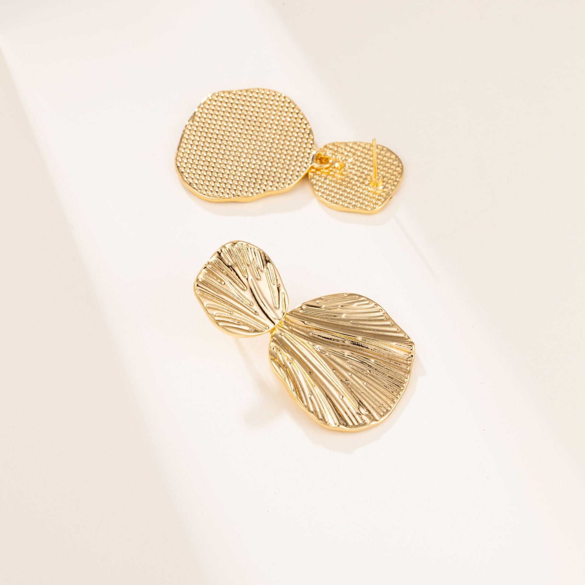 Wholesale real gold heavy  luxury earrings