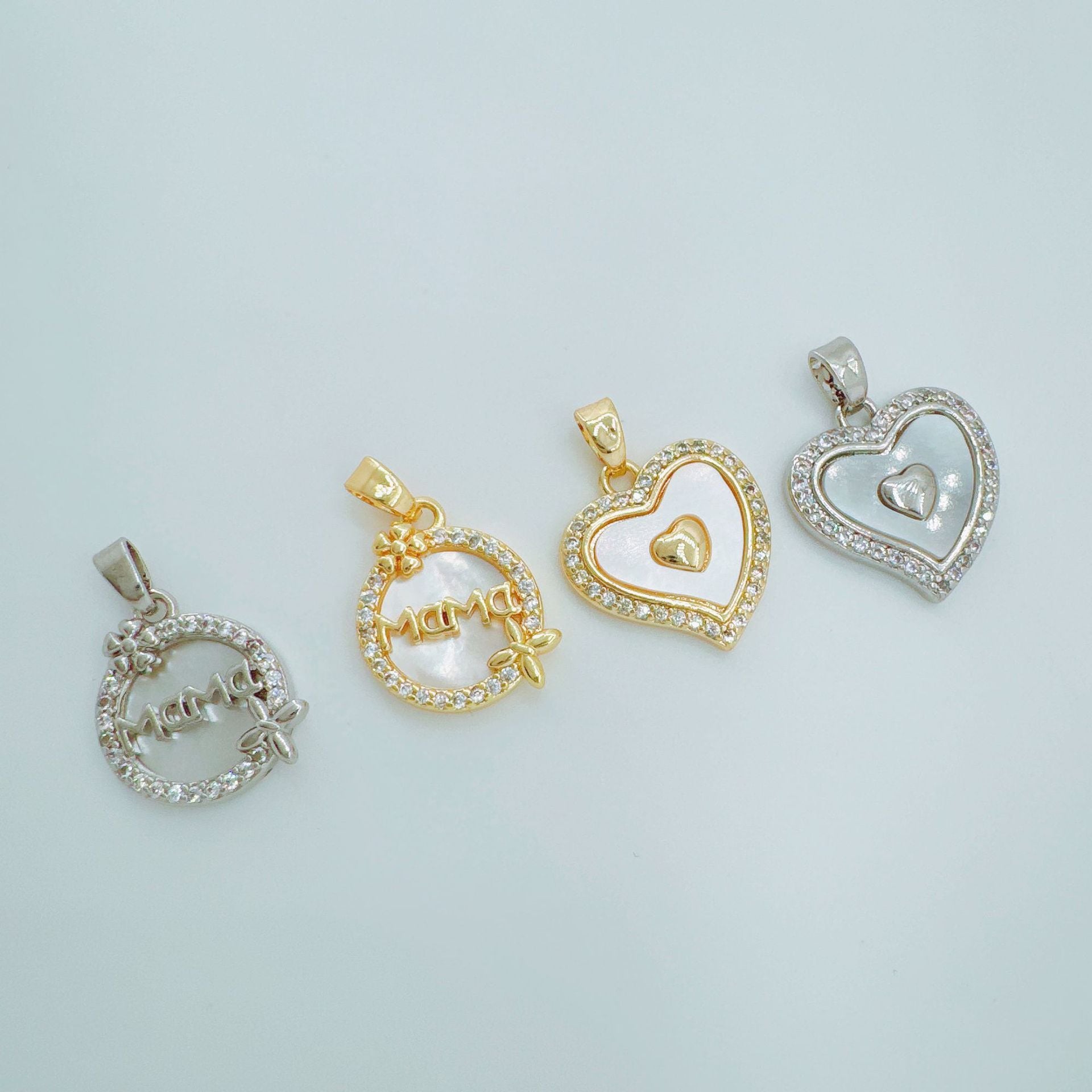 Wholesale Letter Heart nut Tree Pendant Necklace,  Copper Electroplated Jewelry Accessory for Women Boutique Resale