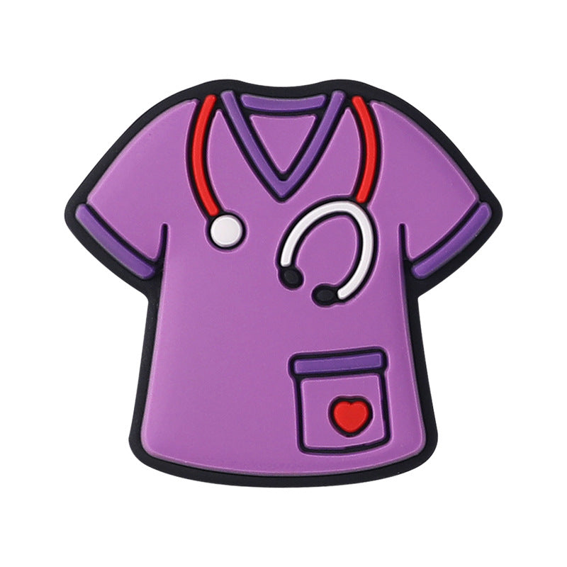 Wholesale 20pcs Cartoon Nurse Silicone Beads Focal Beads DIY Beaded Pen Accessories ACC-BDS-RongFa030