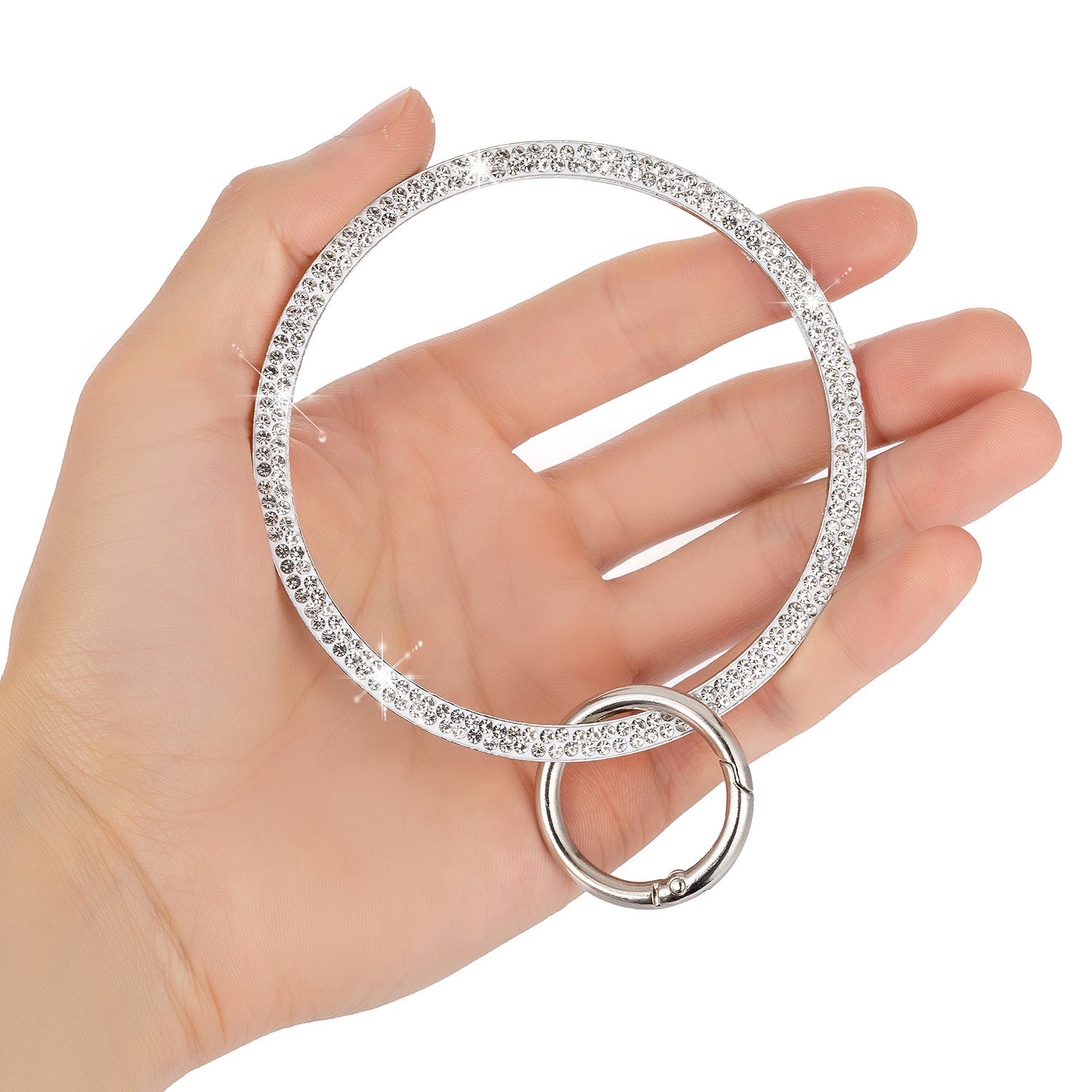 Wholesale Metal Diamond Bracelet Keychain ACC-KC-ZW007