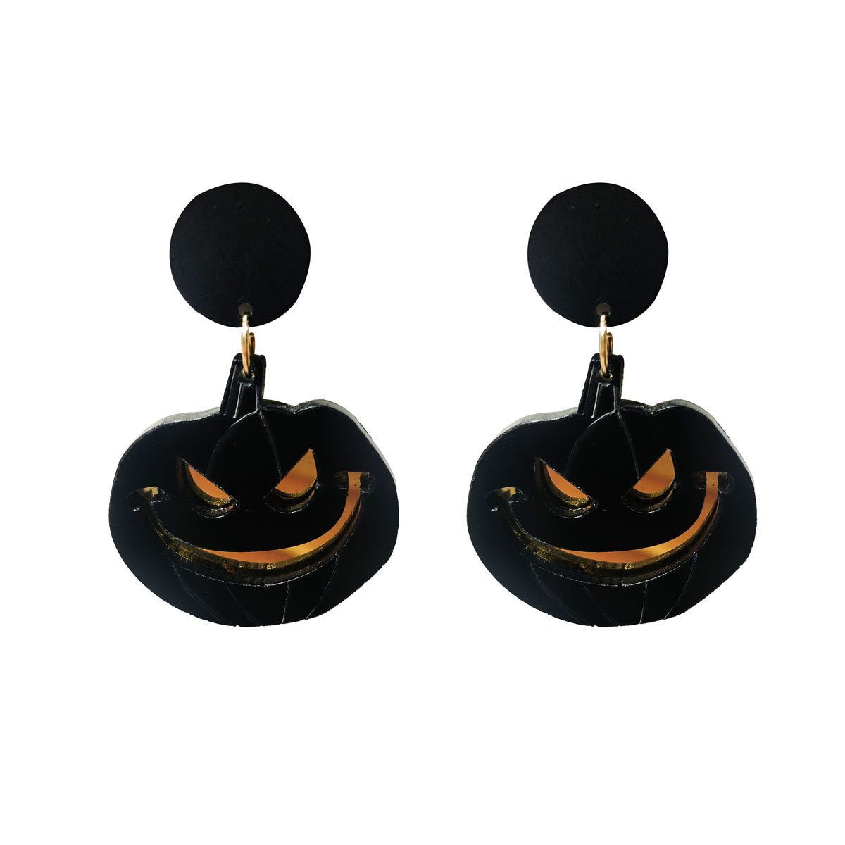 Wholesale Creative Retro Halloween Earrings Spider Pumpkin Witch Acrylic Earrings