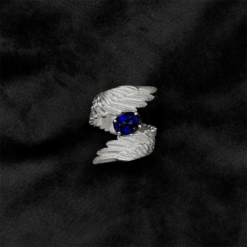 Wholesale  Diamond Sapphire High-End Simple Ring