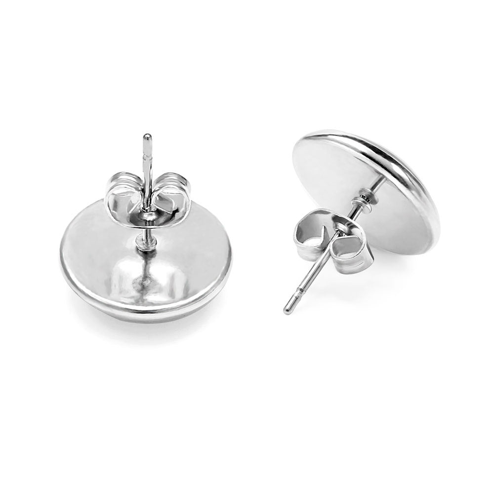 Wholesale Anime Lion Gem Round Stud Earrings