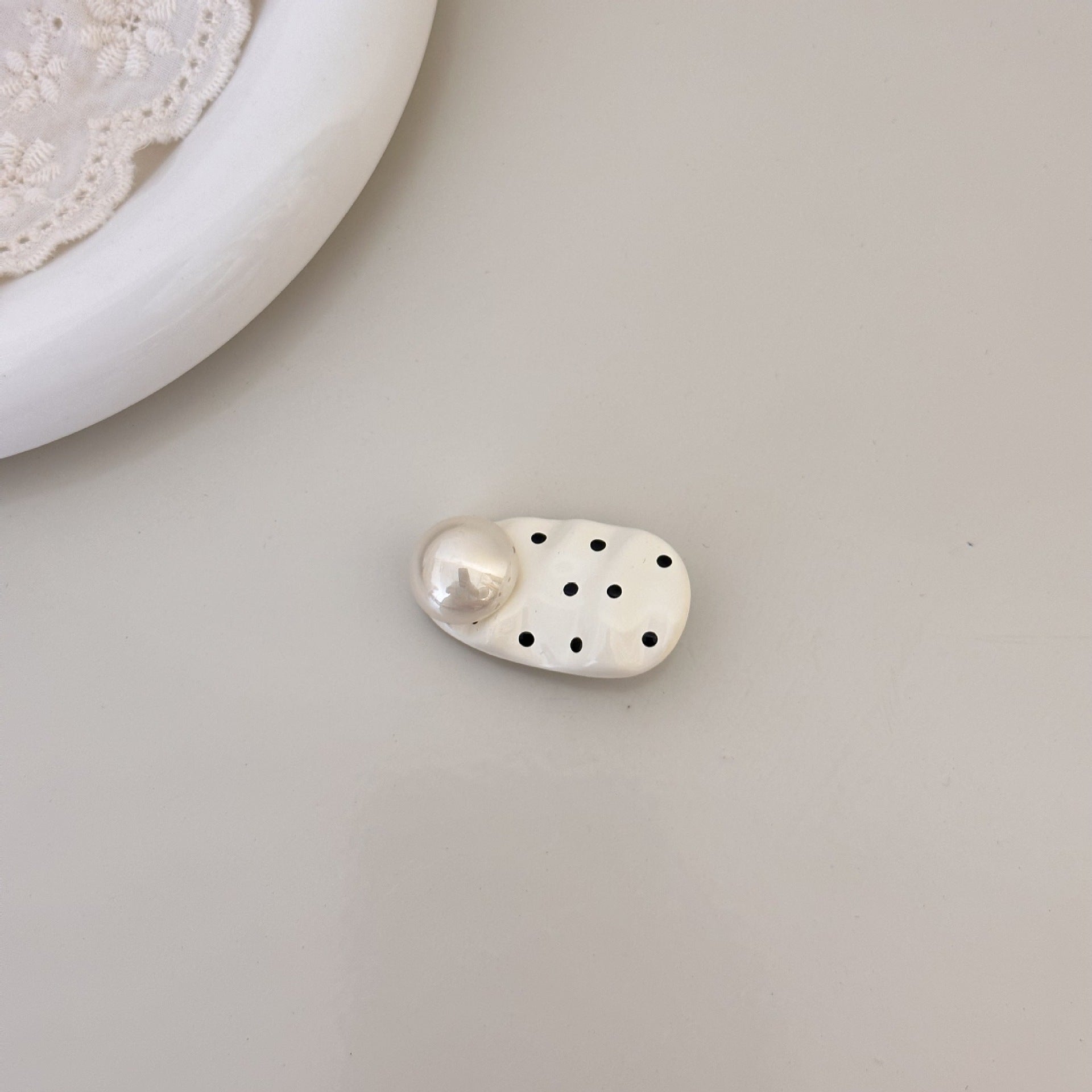 Wholesale  Pearl Wave Dot  Clip Hairpin Hair Clips