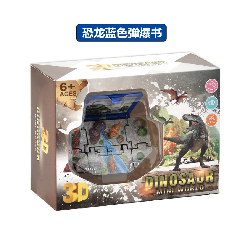 Wholesale 3D Stereo Dinosaur Foldableing Bomb Book Mini Keychain