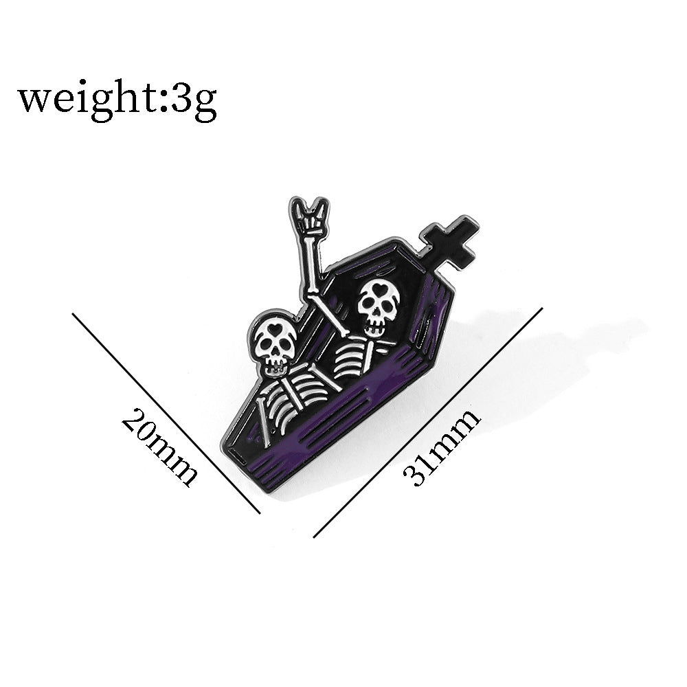 Wholesale  5pcs Scream Series  Metal Brooch