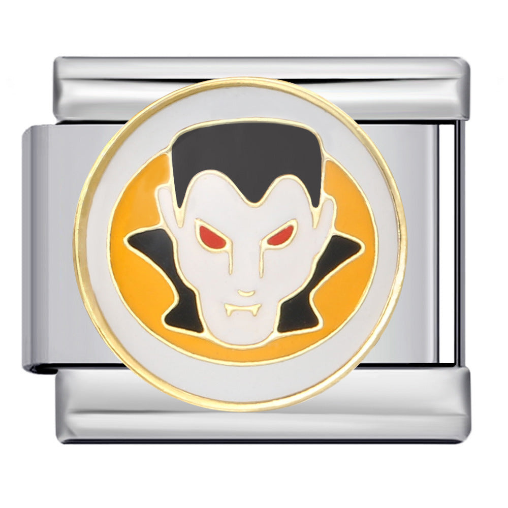 Wholesale Italian Charm Bracelet 9mm DIY   welded dripping  Creative Stainless Steel Composable Bracelet