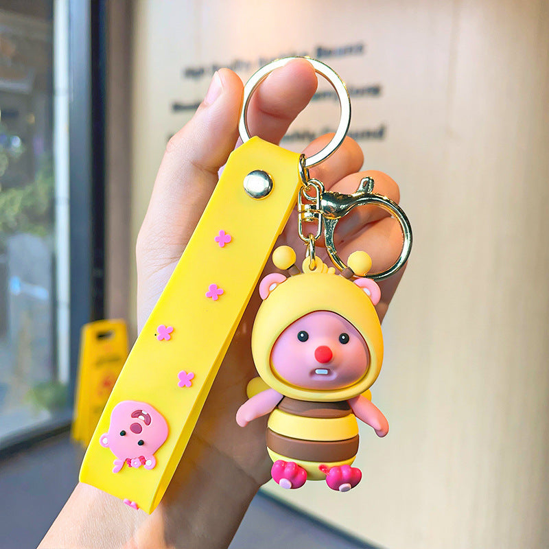 Wholesale Cartoon Cute Keychain Little Beaver Keychains Creative Keychain ACC-KC-SJ010