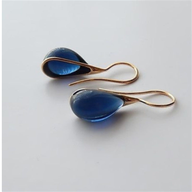 Wholesale Teardrop-shaped Inlaid Cat's Eye Earrings ACC-ES-YunJ005