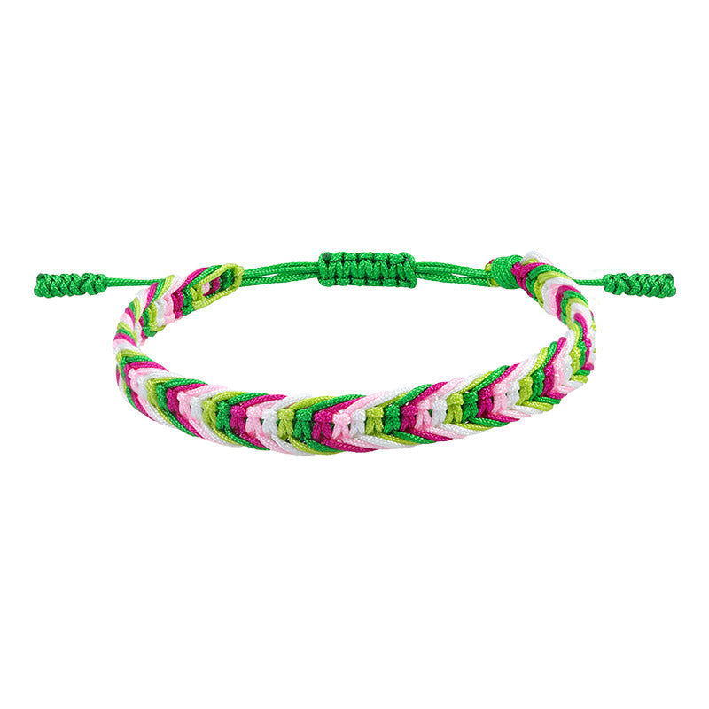 Wholesale Bohemian Style Colorful Woven Bracelets